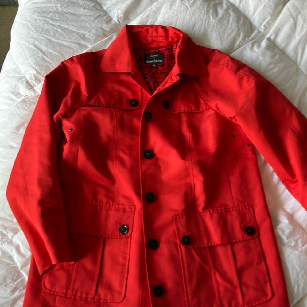** LAST CHANCE CLOSET CLEAN OUT**Dennis by Dennis basso red trench coat